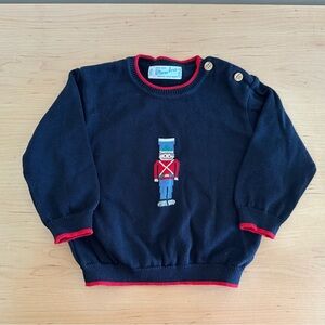 Feltman Bros Baby Knit Holiday Outfit – Nutcracker Sweater & Pants Set (12M)